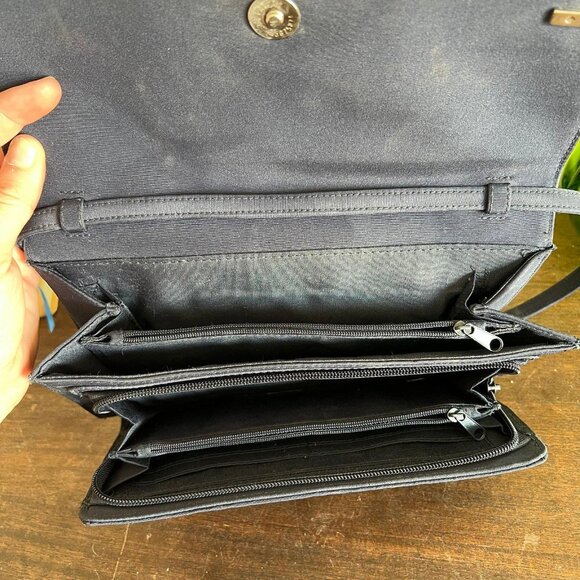 Rosetti Vintage Dark Navy Satin Shoulder Bag - Picture 3 of 10